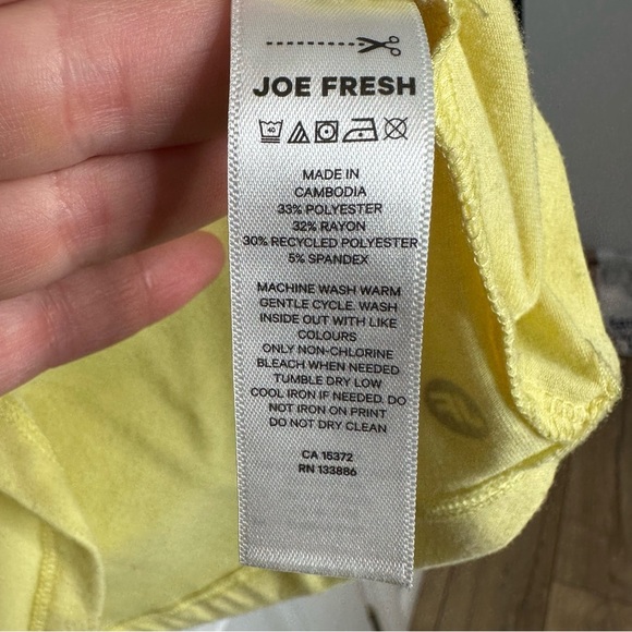 Joe Fresh Tank Top Yellow Size Extra Large - Picture 7 of 16